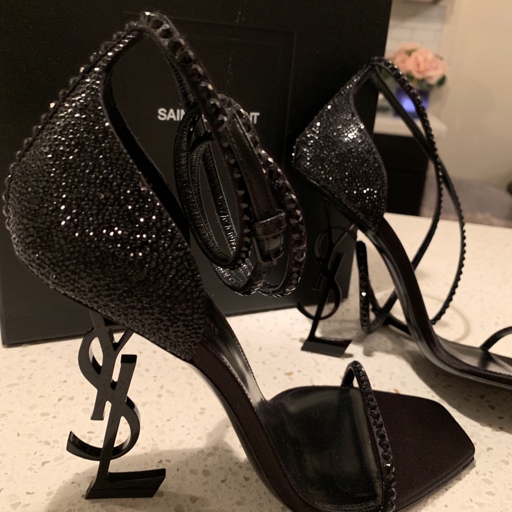 Saint Laurent women’s optimism embellished heel